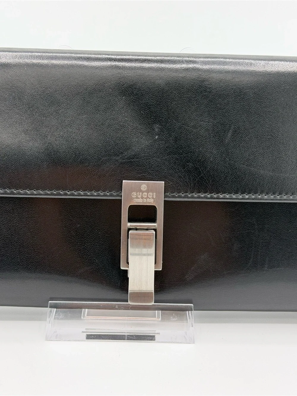 Gucci Smooth Leather Continental Wallet with G lock